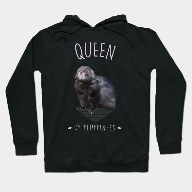 Queen of fluffiness Hoodie by BurgerDesigns